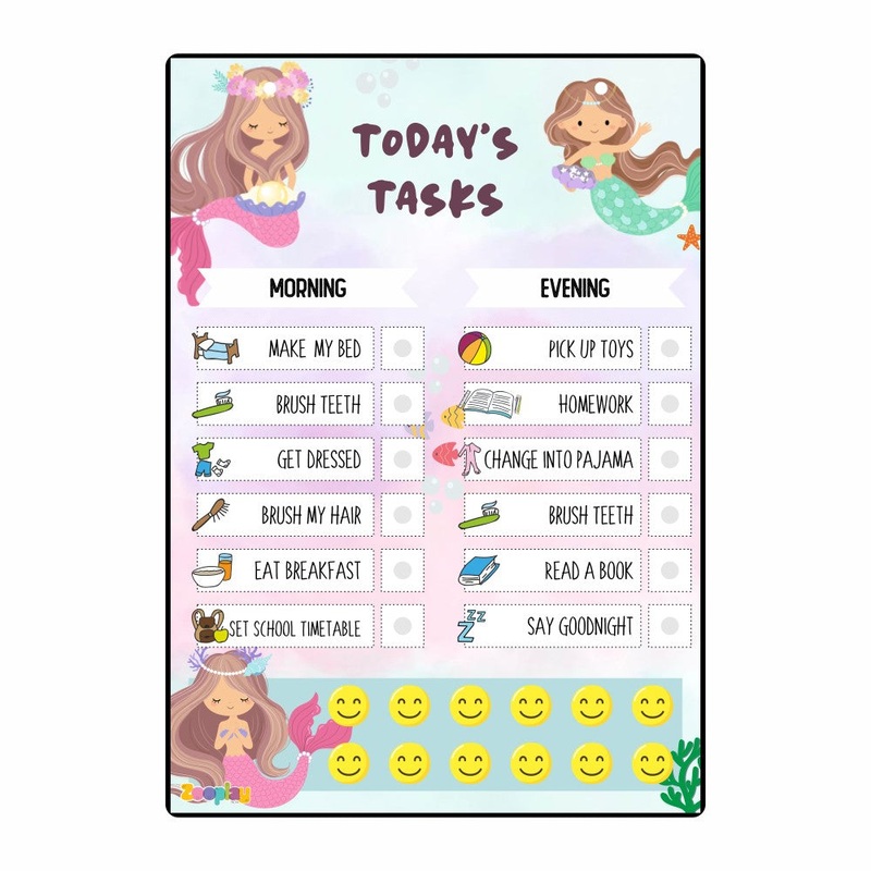 Daily Responsibility Chart Mermaid Cove