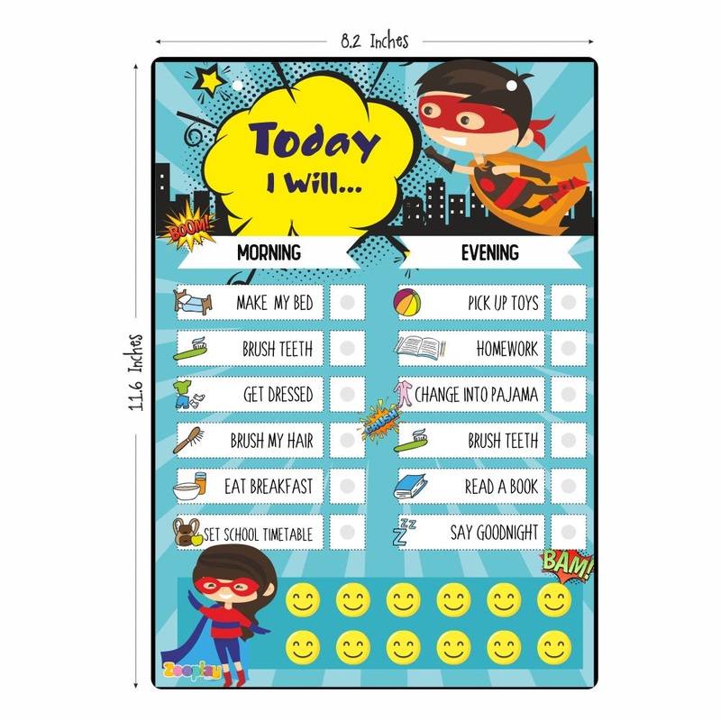 Daily Responsibility Chart Superkid Edition