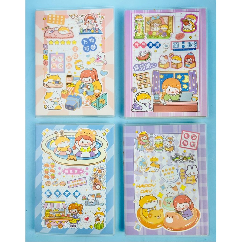 Cute A6 Kawaii Cartoon Doll Printed Mini Pocket Diary (Random Design)