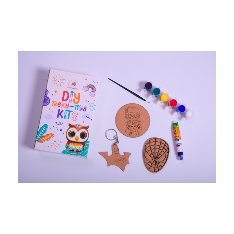 Teeny Tiny DIY SuperHero Painting Kit (5 Set) (PREPAID ONLY)