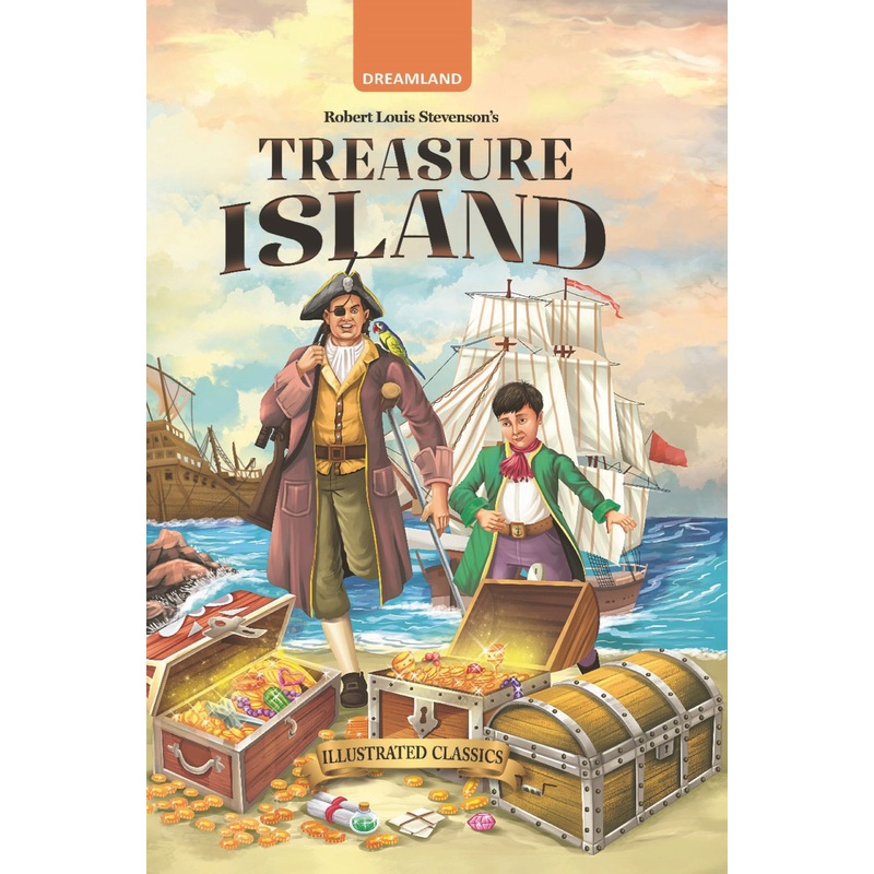 Treasure Island – Illustrated Abridged Classics for Children with Practice Questions