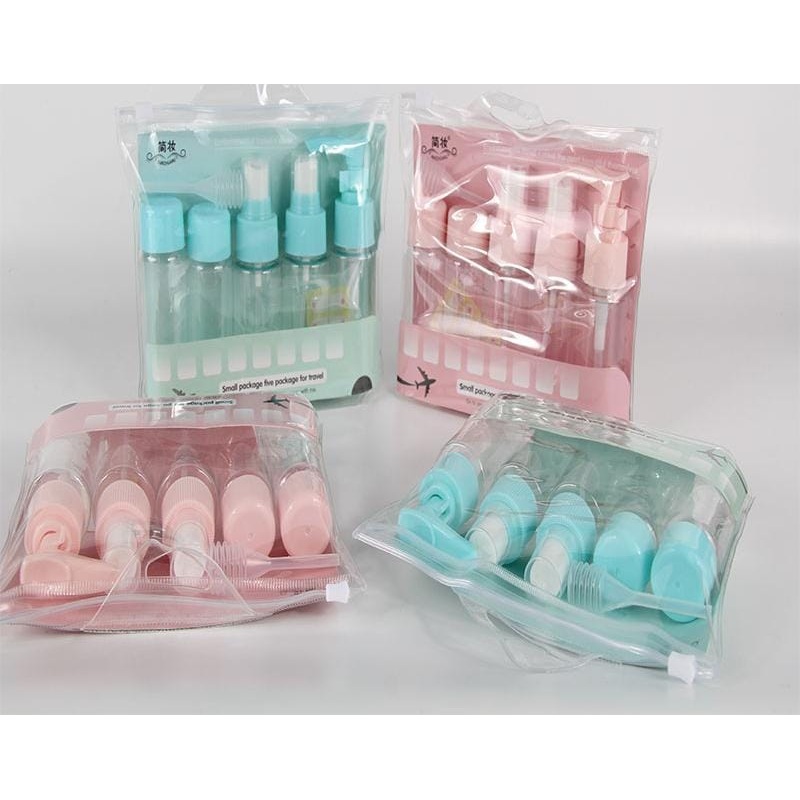 5pcs Travel Bottle Set Leak-Proof Refillable Toiletry Container