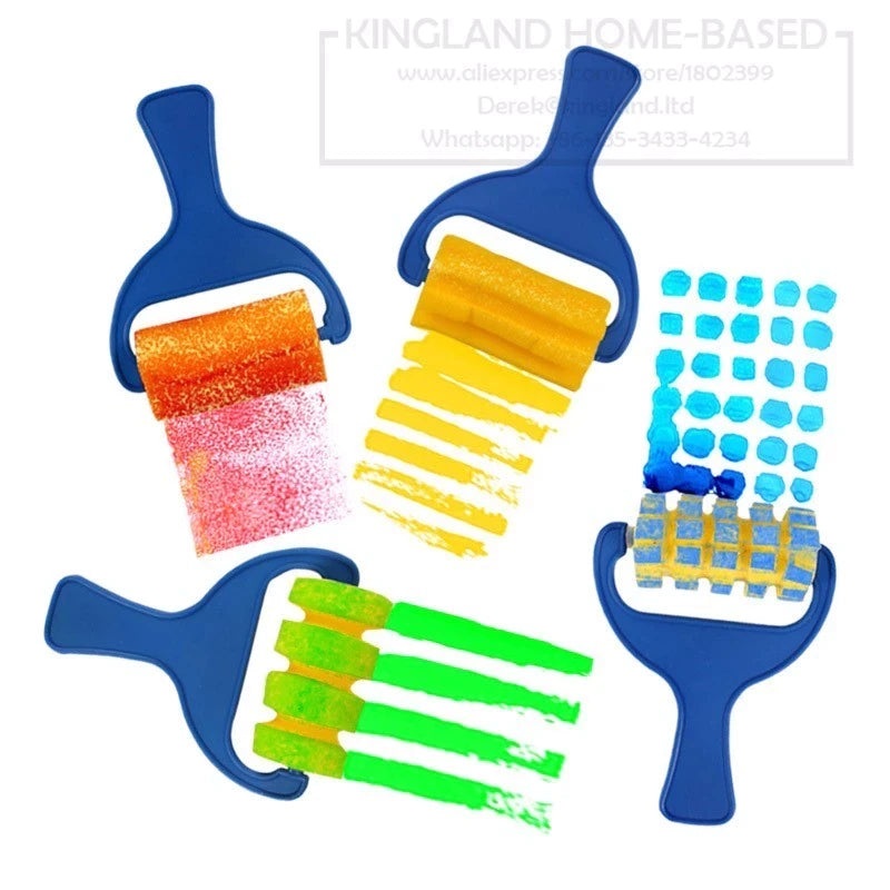 Amazing sponge paint brush set For Kids