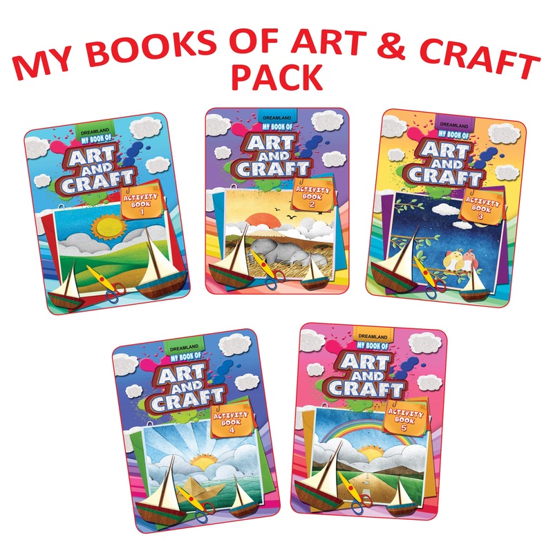 Art & Craft Activity Books for Children Age 4 – 10 years (Pack of 5)