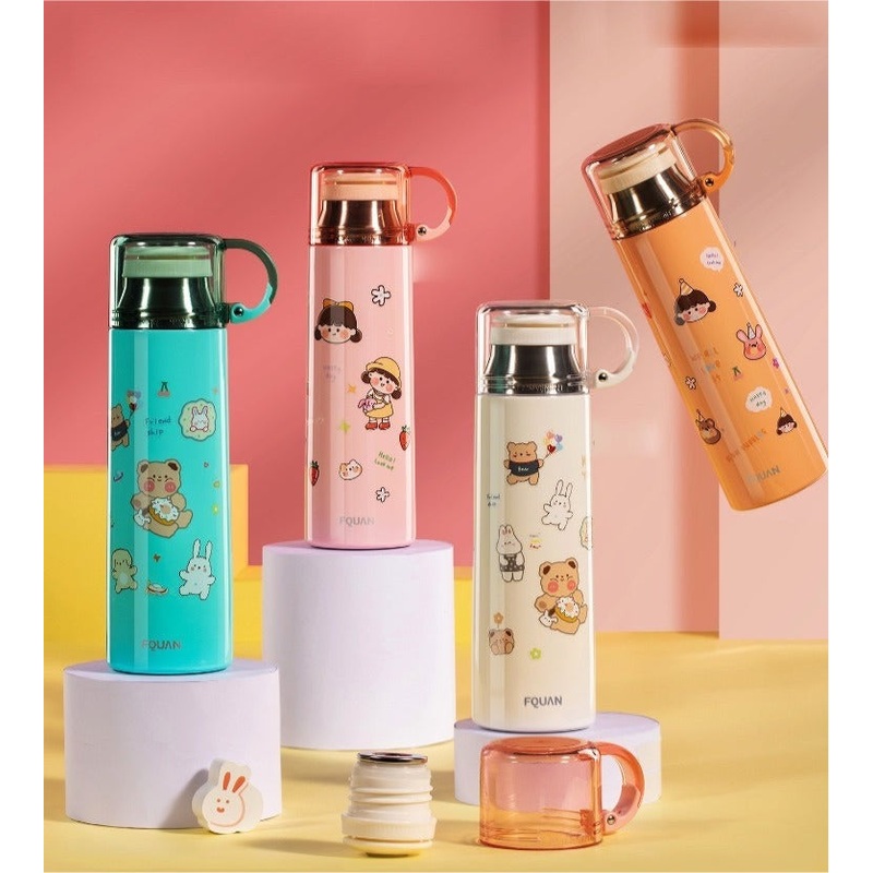 Candy Color Stainless steel insulated bottles with Drinking Cup – 520ml