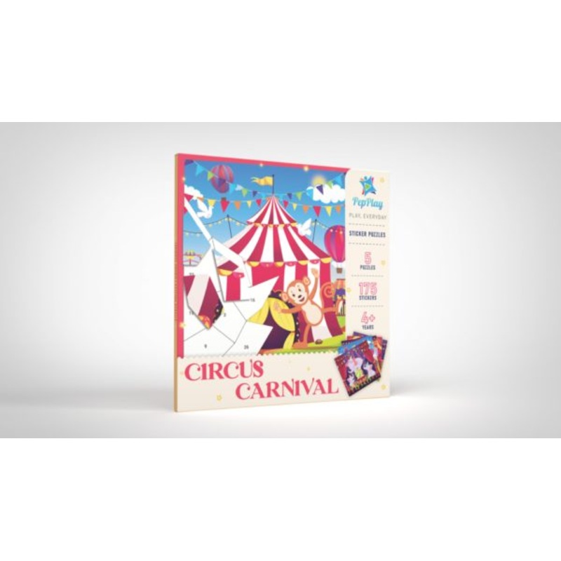 Educational Sticker Puzzle  Circus Carnival