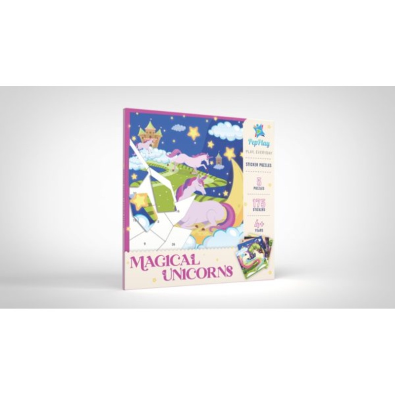 Educational Sticker Puzzle  Magical Unicorn