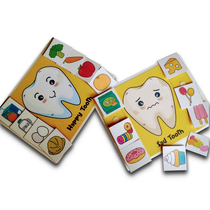 Happy tooth Sad tooth sorting activity