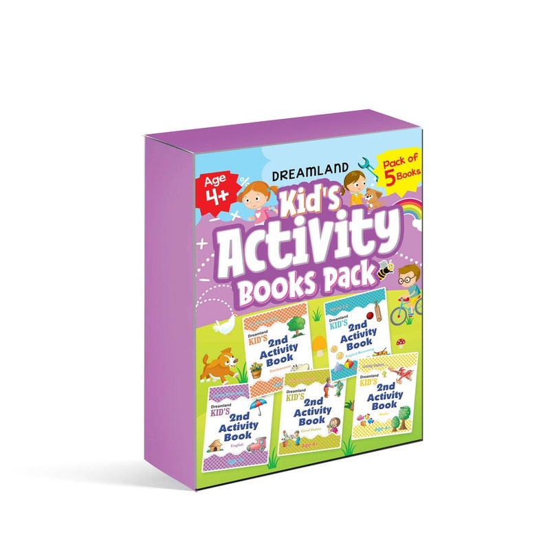Kid’s Activity Age 4+ – Pack of 5 (English, Maths, Environment, Good Habits, Logical Reasoning)