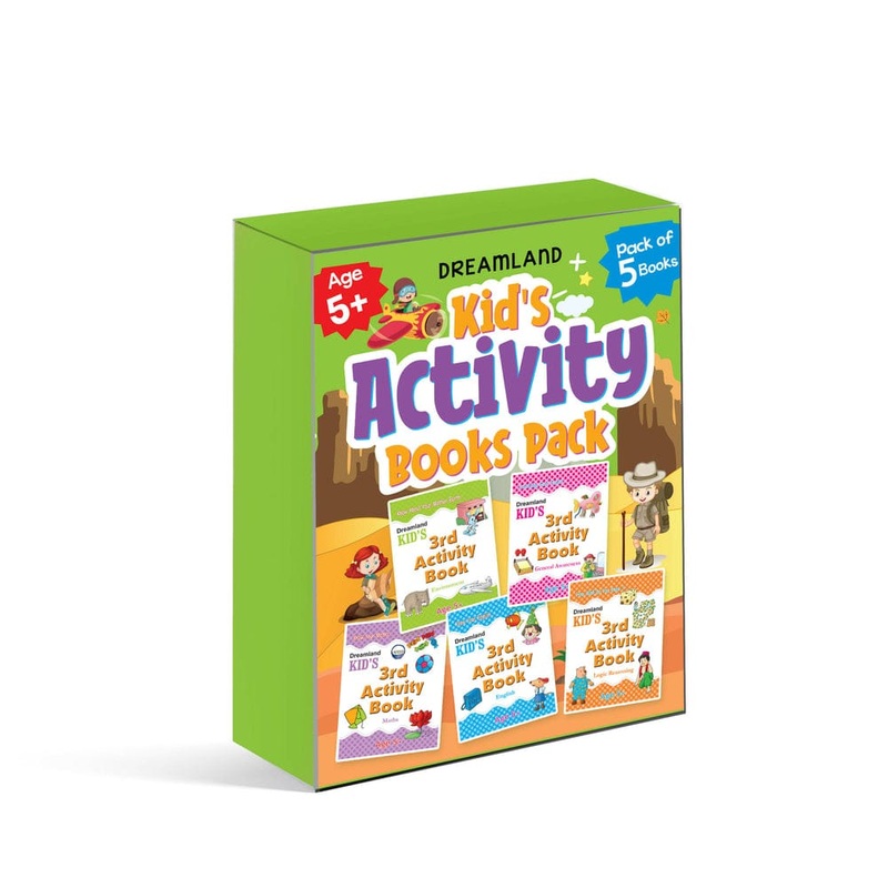 Kid’s Activity Age 5+ – Pack of 5 (English, Maths, Environment, General Awareness, Logic Reasoning)