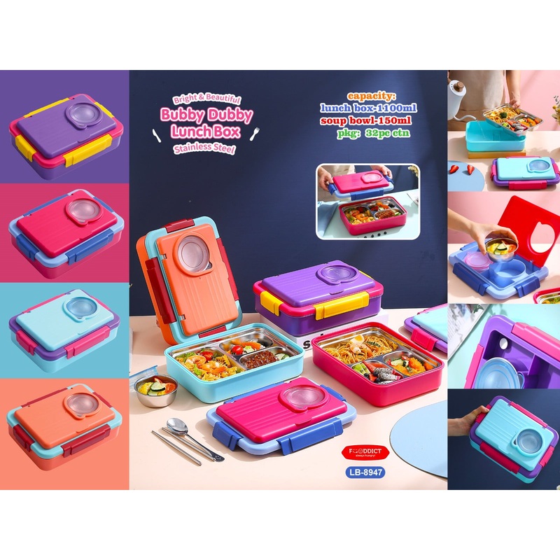 Meal Master – Leakproof 7-Compartment Lunch Box (1100ml + 150ml)