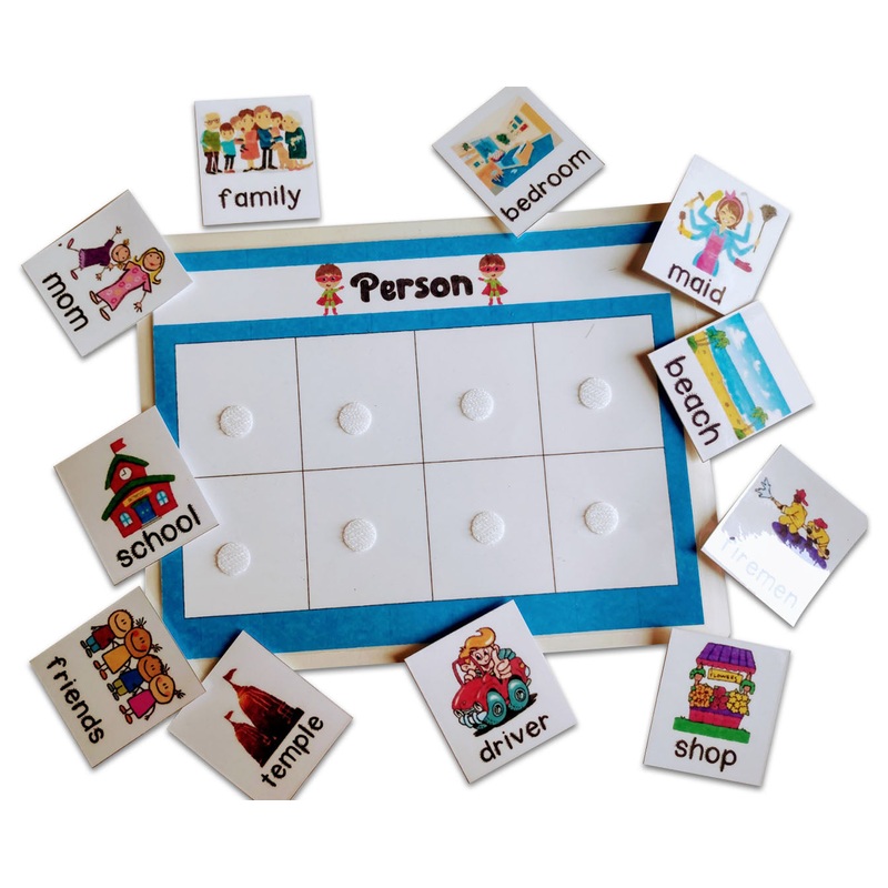 Noun – Person, place, animal and things sorting activity
