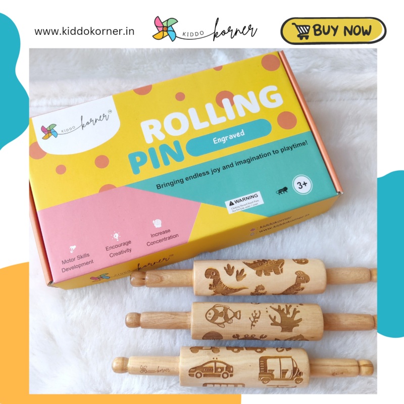 Play Dough Rolling Pin Set of 3