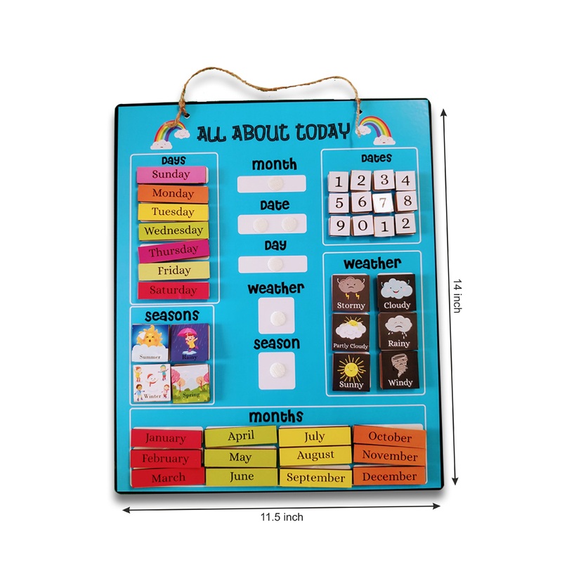 Wooden calender activity