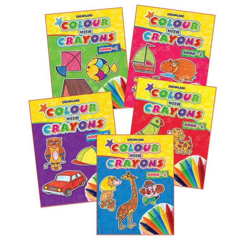 Colour With Crayons – 1 to 5 (Pack)