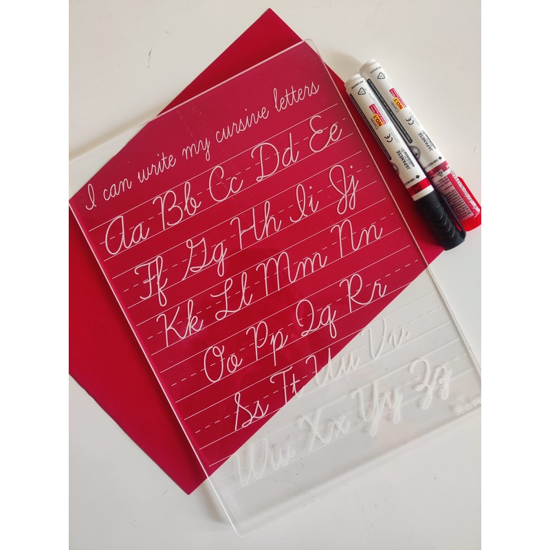 Reusable Cursive Writing Tracing Tray