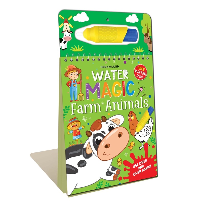 Water Magic Farm Animals- With Water Pen – Use over and over again