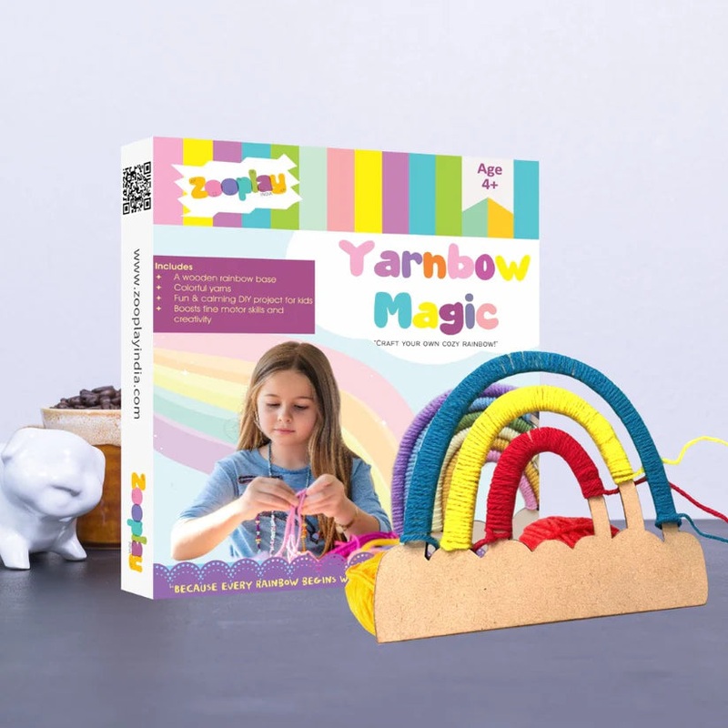 Yarn Bow Magic – DIY Rainbow Yarn Craft Kit