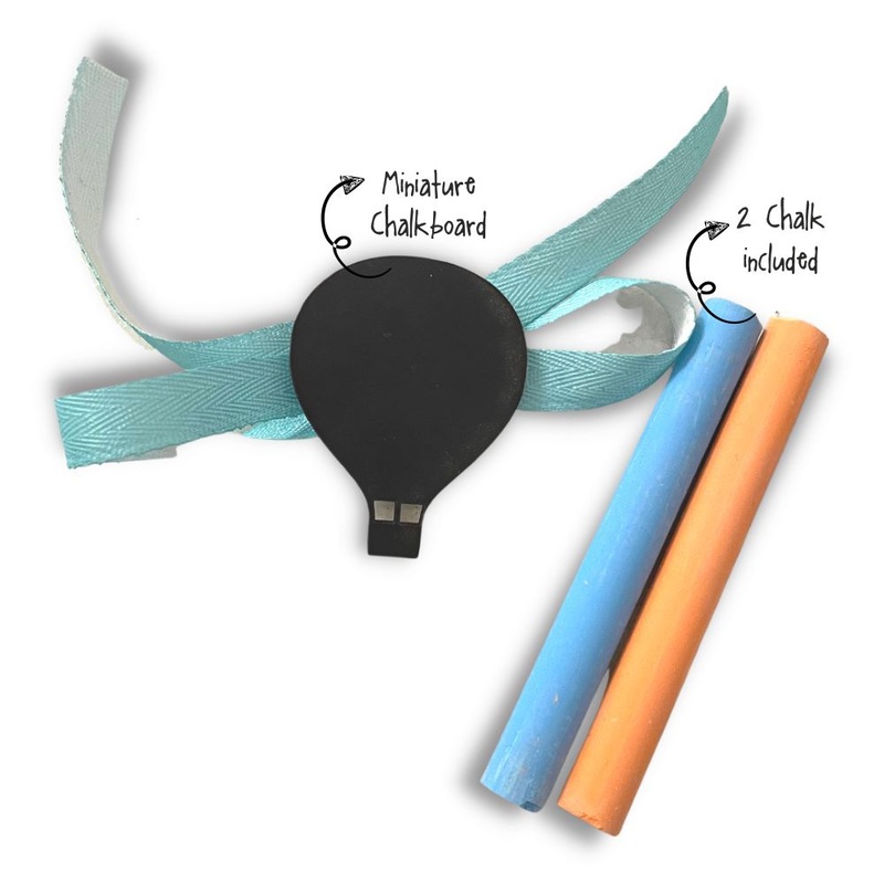 Chalkboard Rakhi – Hot Air Balloon