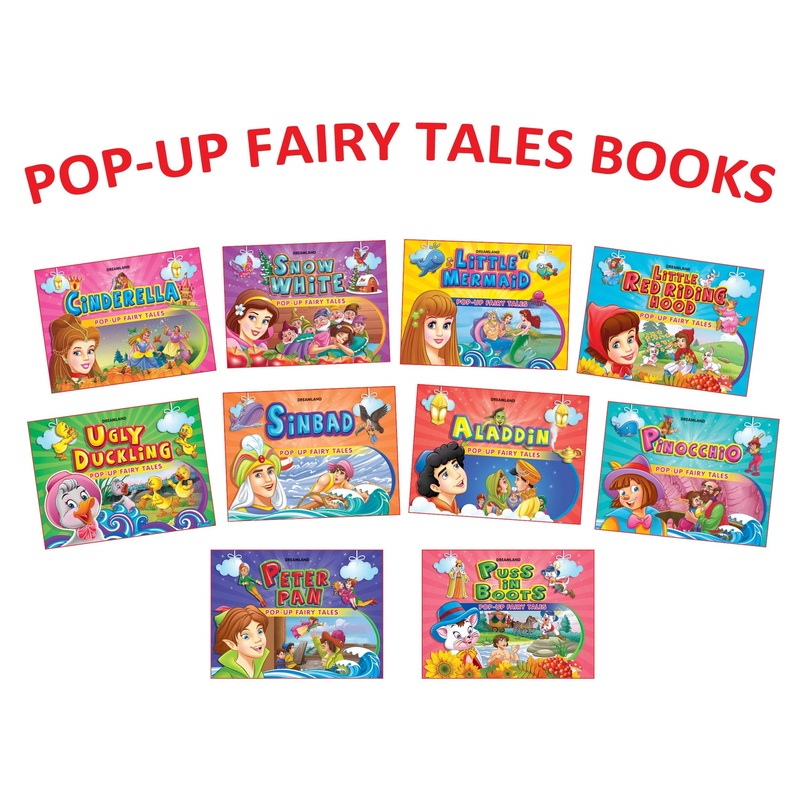 10 Amazing Pop Up Fairy Tales Books Collection for Children
