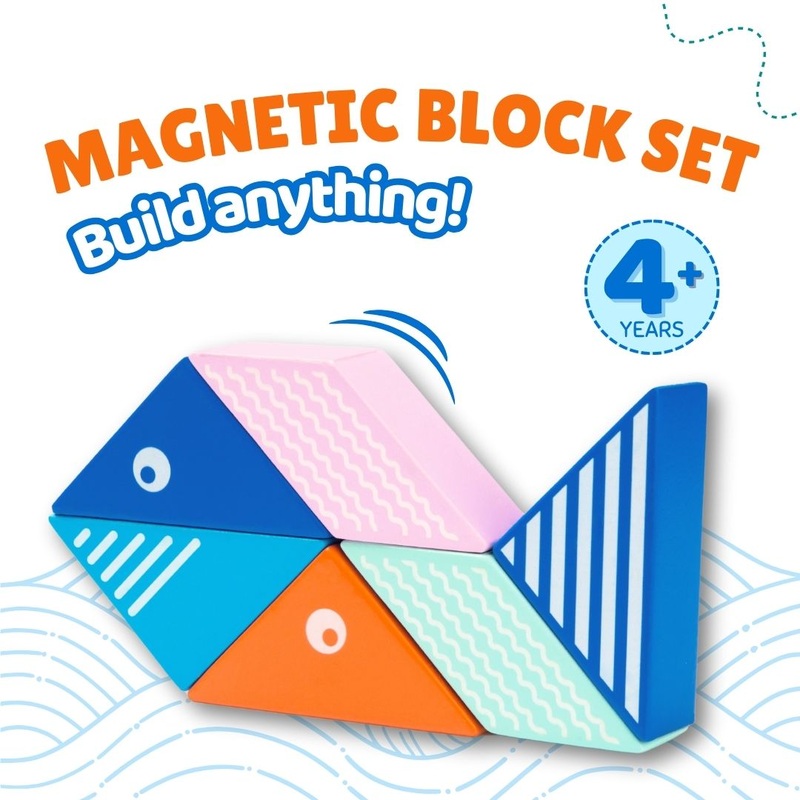 6pc Magnetic Blocks Toy for Kids