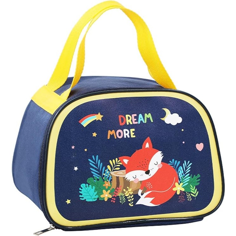 Cartoon Fox Design Small Lunch Bag for Kids