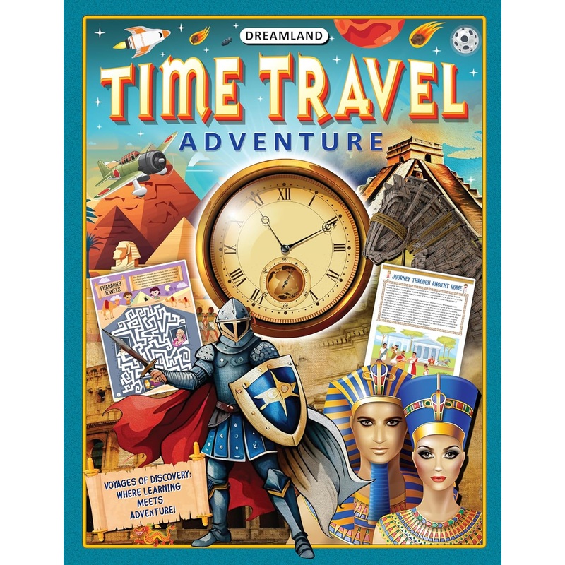 Time Travel Adventure Activity Book for Kids Age 5 -10 years