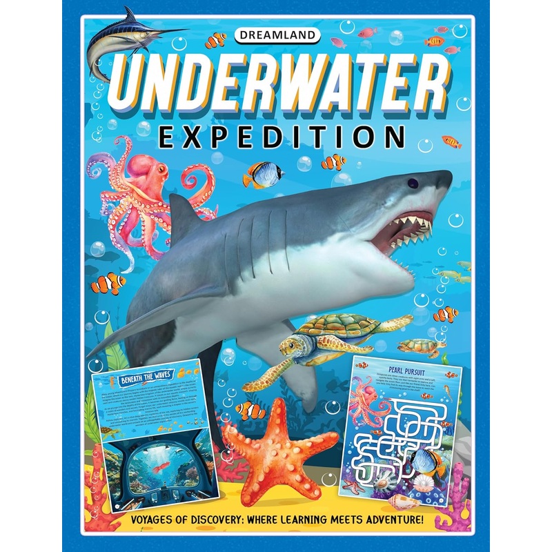 Underwater Expedition Activity Book for Kids Age 5 -10 years