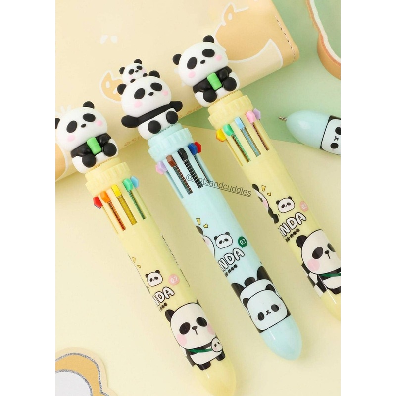 Whimsical Panda Design Multicolour Pen: Add Colorful Charm to Your Writing