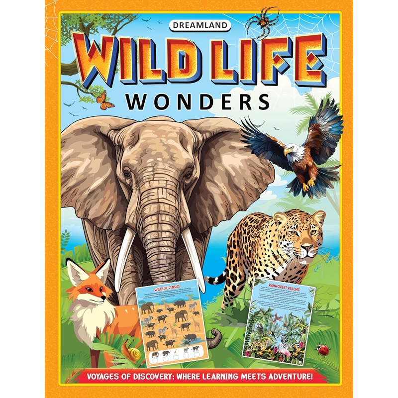Wildlife Wonders Activity Book for Kids Age 5 -10 years