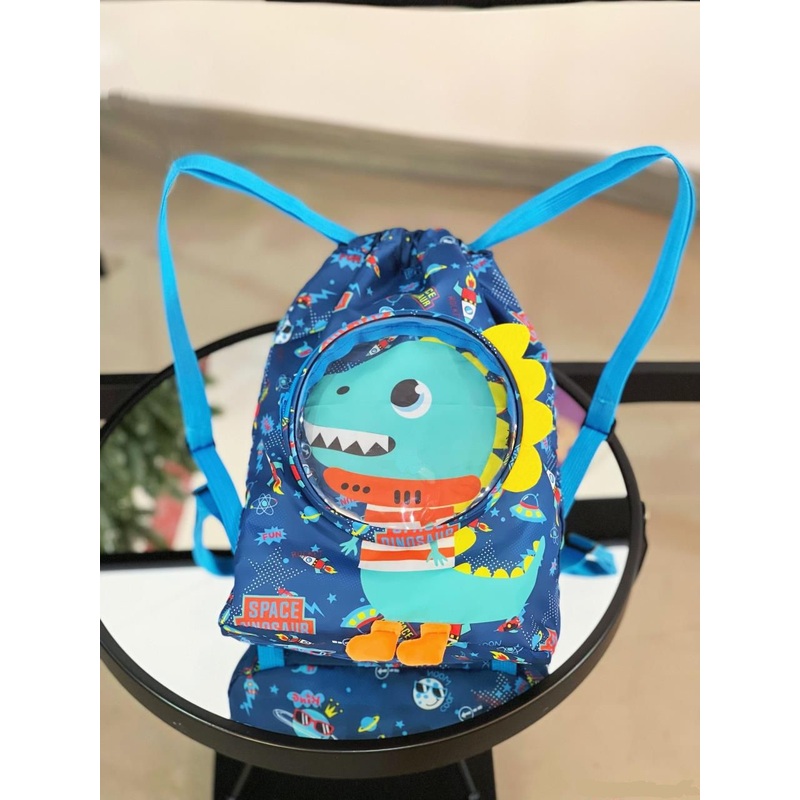 Cartoon Theme Swimming Bag with Wet & Dry Clothes Separation for Kids