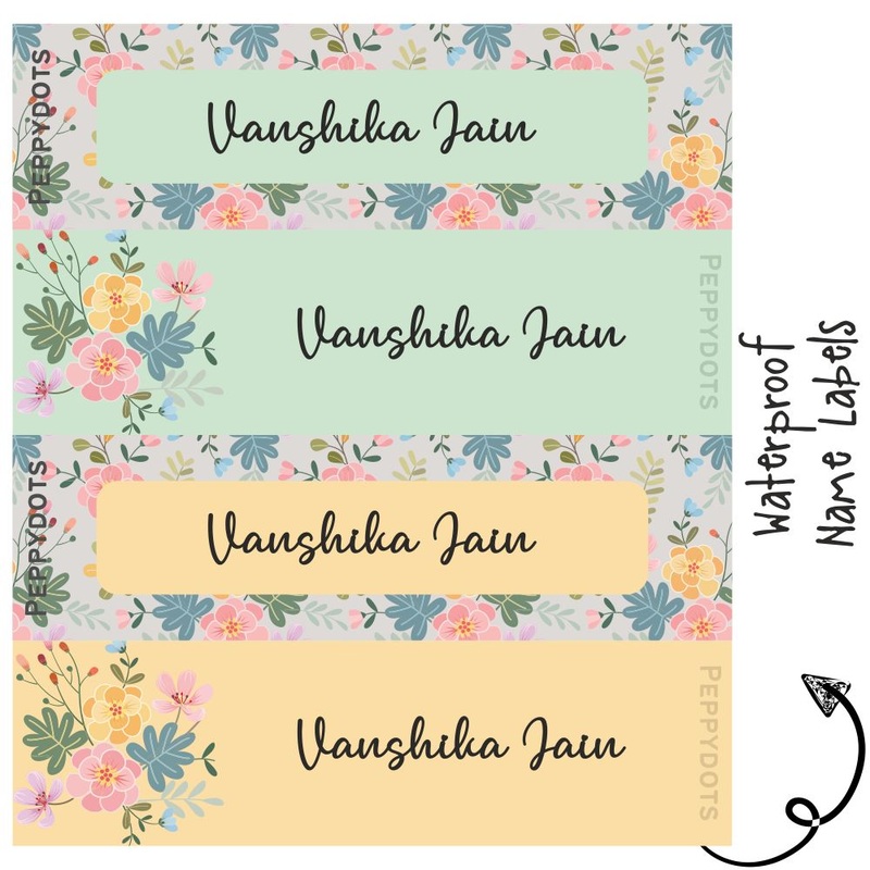Waterproof Labels – BOUQUET – Pack of 88 labels – PREPAID ONLY