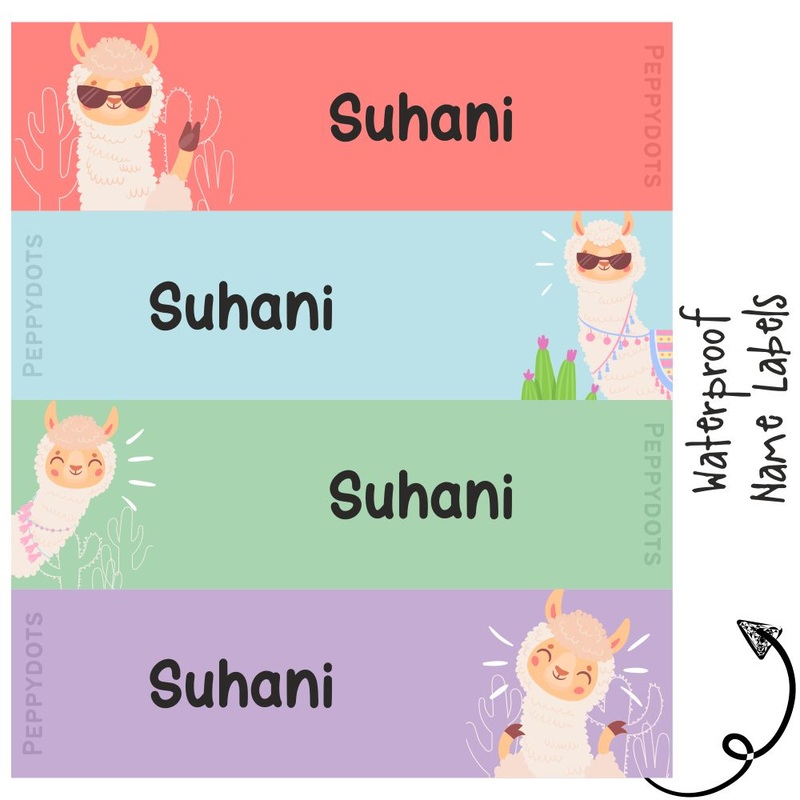 Waterproof Labels – SHEEP LLAMA – Pack of 88 labels – PREPAID ONLY