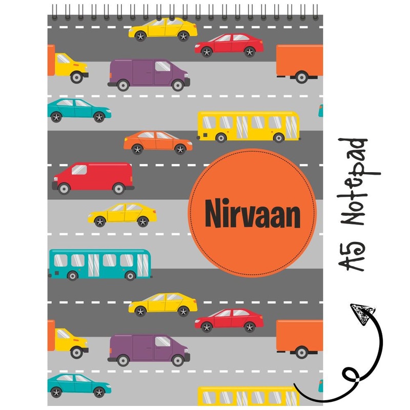 Personalised Notepad – Car – (PREPAID ORDER)