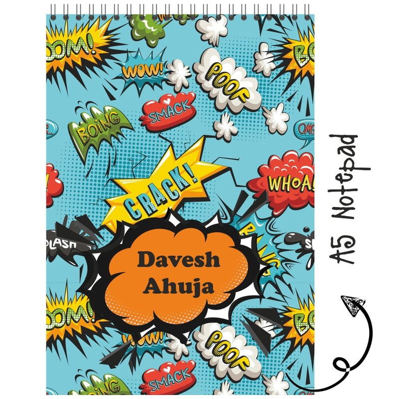 Personalised Notepad – Comic – (PREPAID ORDER)