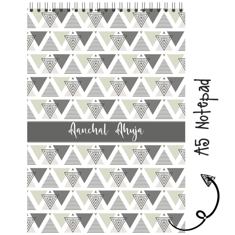 Personalised Notepad – Geometrical – (PREPAID ORDER)