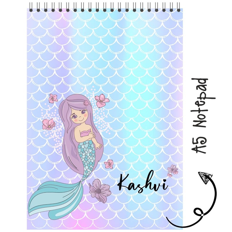 Personalised Notepad – Mermaid – (PREPAID ORDER)