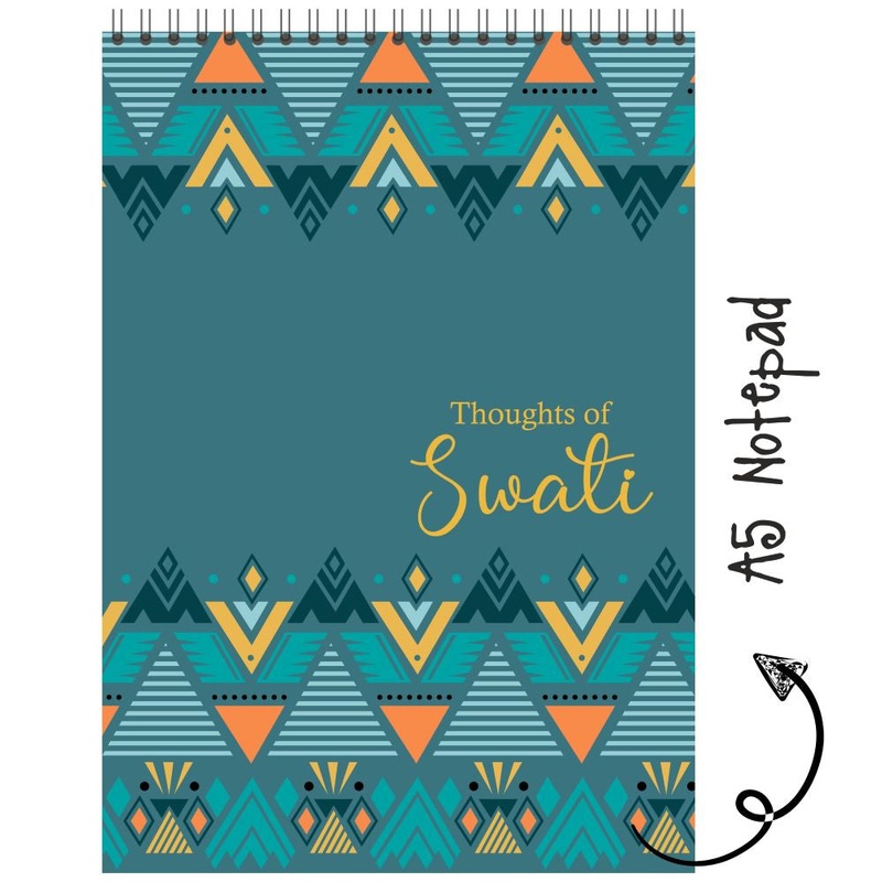 Personalised Notepad – Tribal Geometric – (PREPAID ORDER)