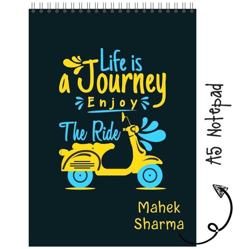 Personalized Notepad – Enjoy The Ride – (PREPAID ORDER)