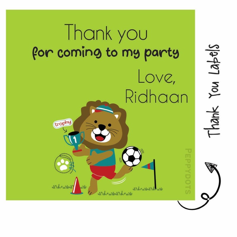Thank you Labels – Football (24pcs) (PREPAID ONLY)
