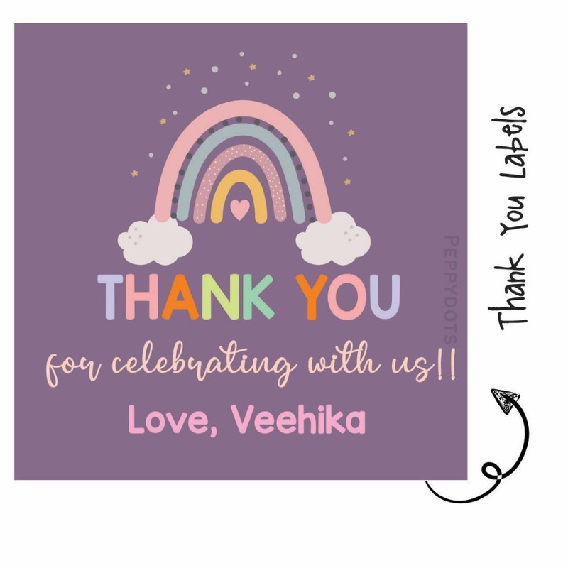 Thank you Labels – Rainbow (24pcs) (PREPAID ONLY)