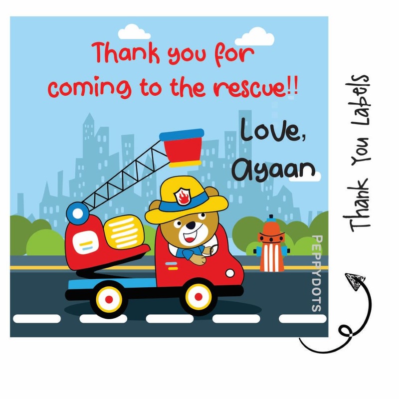 Thank you Labels – Rescue Team (24pcs) (PREPAID ONLY)