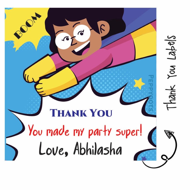 Thank you Labels – Superkid (24pcs) (PREPAID ONLY)