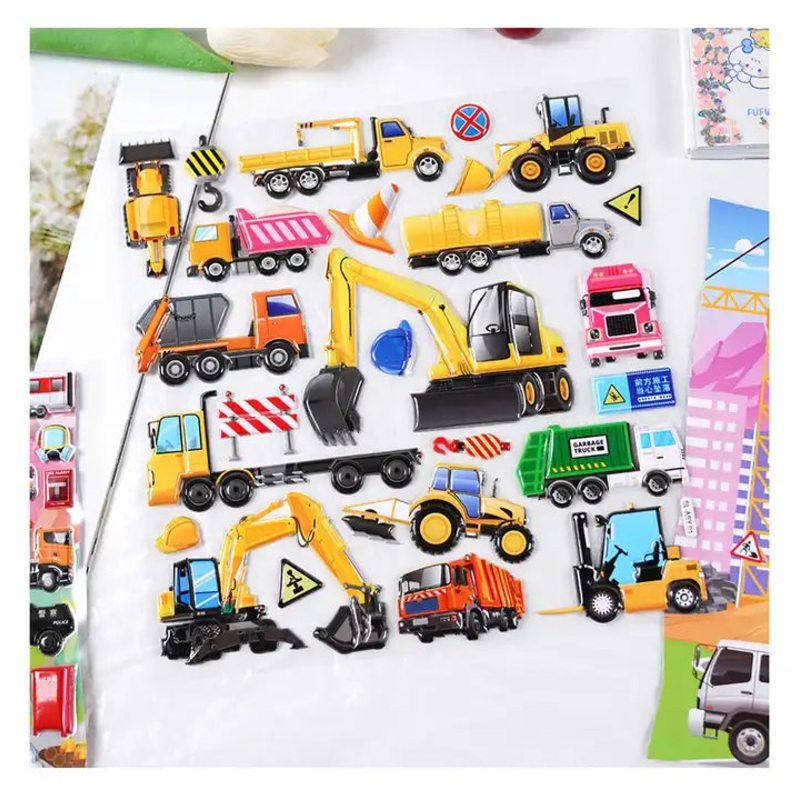 Adorable Design 3D Sticker 2 Sheets