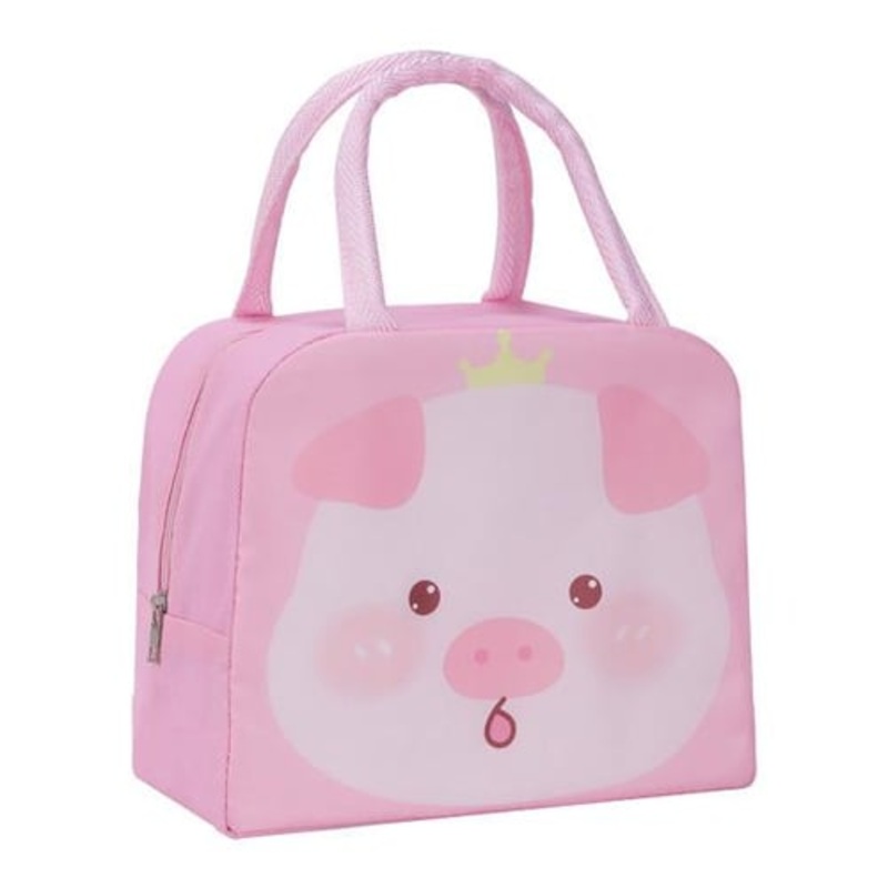 Aluminum foil thick thermal insulation bag for kids (Pig) 1 pc