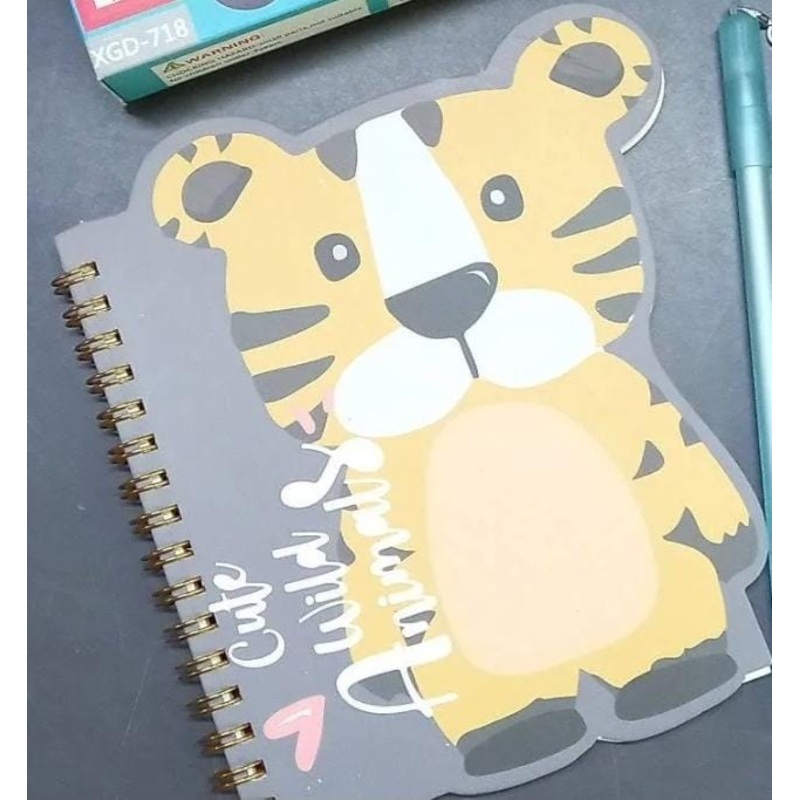 Baby Tiger Theme Mini Spiral Notebook Diary