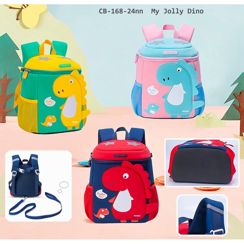 Premium Quality 3D Dino Backpack for kindergarten kids