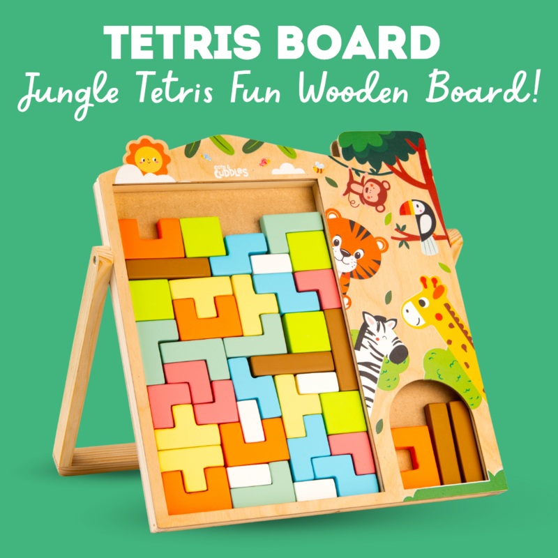 Wooden Tetris Board for kids