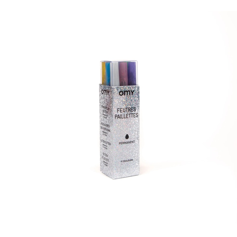 9 Glitter Markers