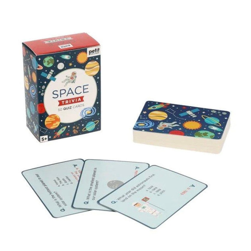 Trivia Quiz Cards Space